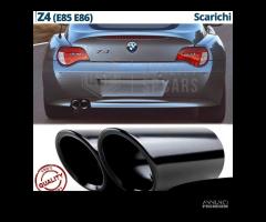 TERMINALI Scarico per BMW Z4 E85 E86 Finalini NERI