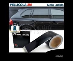 Pellicola Nero Lucido 3M Wrapping Copri Cromature