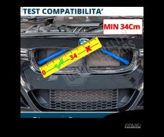 COVER Tubo Radiatore per Bmw X7 G07 Listelli BLU