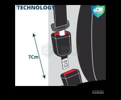 Gancio BIP STOP Cinture di Sicurezza Estensione 7c