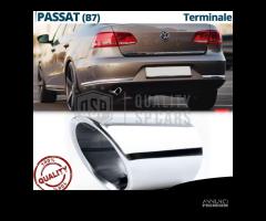 TERMINALE di Scarico per Vw PASSAT B7 Inox Cromato