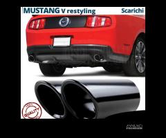 TERMINALI di Scarico NERI per FORD Mustang 5 10-14