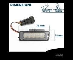 Placchette LED Luci TARGA PER VW Fox CANbus 6.500K - 7