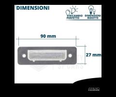 2 Placchette Targa LED Canbus per BMW SERIE 7 E23 - 8