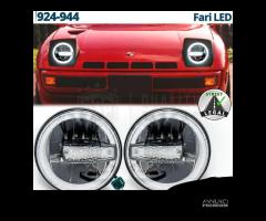 FARI LED Angel Eyes Per PORSCHE 924-944 OMOLOGATI