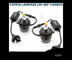 Kit Lampade LED H4 per LENTICOLARE 360° 12000 Lume