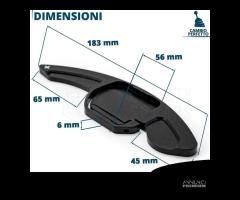 PALETTE Cambio Volante AUDI A4 RS4 B8 Paddle Nere - 14