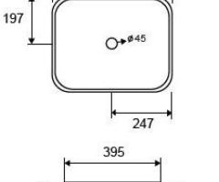 Lavabo 60x39 Serie Milos Karag