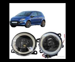 COPPIA FARETTI FENDINEBBIA FULL LED ANGEL EYES REG