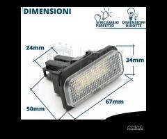 PLACCHETTE Luci TARGA LED per Tesla MODEL S CANbus - 10