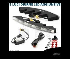 Luci Diurne LED DRL Universali Auto 29CM BIANCHE