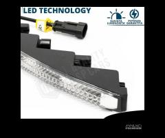 Luci Diurne LED DRL Universali Auto 29CM BIANCHE - 7