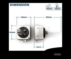 Lampade Ricambio BI-XENON D1S 6000k Audi A3 8P 8A - 9