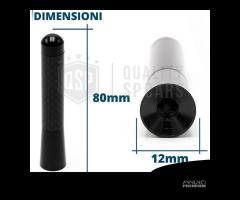 ANTENNA Corta 8cm per AUDI A1 in Fibra di Carbonio - 7