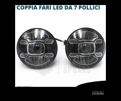 2 FARI Full LED 7'' PER VW MAGGIOLINO Bianco Puro