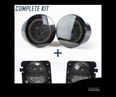 Kit 4 FRECCE LED Per Jeep WRANGLER JK Lente Nera