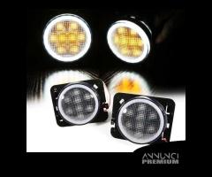 Kit 4 FRECCE LED Per Jeep WRANGLER JK Lente Nera