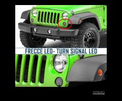 Kit 4 FRECCE LED Per Jeep WRANGLER JK Lente Nera - 6