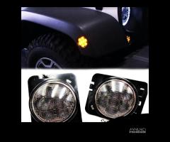 Kit 4 FRECCE LED Per Jeep WRANGLER JK Lente Nera - 8