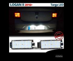 Luci TARGA LED per DACIA LOGAN 2 Luce Bianca 6500K