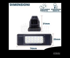 Placchette Targa LED per PEUGEOT 308 Luce Bianca