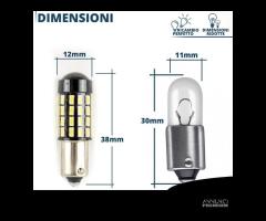 Lampadine LED BA9S T4W Luci Posizione 6500K Canbus