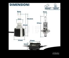 Kit LED H1 al Quarzo 360° CANbus Potenti 6500K 55w