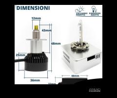 Kit D5S Conversione da XENON a LED 12000LM 6500K