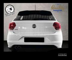 TERMINALI di Scarico VW Polo GTI Acciaio INOX Nero