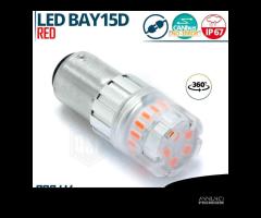 1 Lampadina LED P21/5W BAY15D CANbus ROSSA Potente