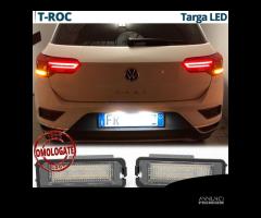 Luci Targa a LED per VW T-Roc Placchette CANbus