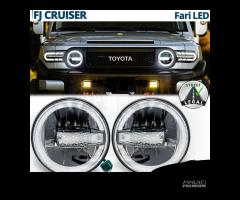 FARI Full LED Per TOYOTA FJ CRUISER Angel OMOLOGAT