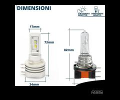 Lampada Full LED H15 Luce Potente Bianco Ghiaccio