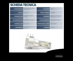 Lampada Full LED H15 Luce Potente Bianco Ghiaccio