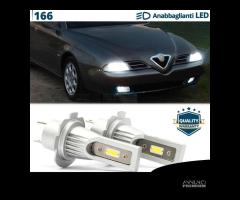 2 Lampade LED H7 per Alfa Romeo 166 Luci Bianche