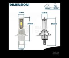 2 Lampade LED H7 per Alfa Romeo 166 Luci Bianche - 6