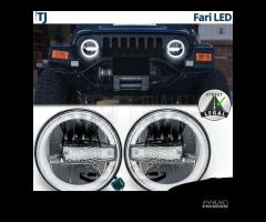 FARI LED Per JEEP WRANGLER TJ Angel Eyes OMOLOGATI