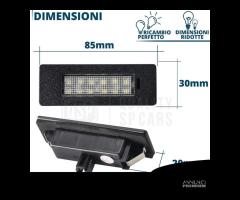 Placchette Luci Targa LED Canbus Audi Q2 Omologate - 8