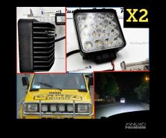 2 FARETTI LED Supplementari per FIAT 4X4 OFF ROAD