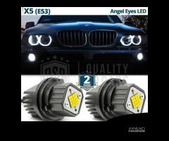 ANGEL EYES LED PER Bmw X5 E53 Luci Posizione 6000K