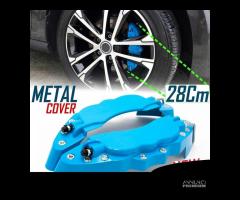 2 COPRI PINZE Freni Blu per Auto 28CM in ALLUMINIO