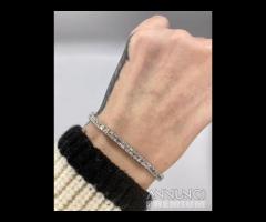 BRACCIALE TENNIS ORO 18kt. CON DIAMANTI CARREâ€™