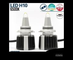 Kit LED H10 al Quarzo Lampadine 6.500K Potenti 55W