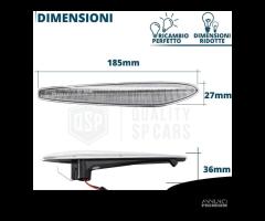 Frecce LED Dimaniche Laterali Alfa Romeo Omologate - 8