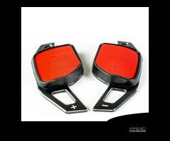 2 PALETTE Cambio per AUDI TT 8J LEVE Acciaio Nero