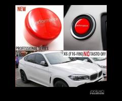 BMW X6 F16 PULSANTE start PERFORMANCE ROSSO