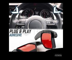 PALETTE Cambio al Volante AUDI A6 C6 Leve carbonio