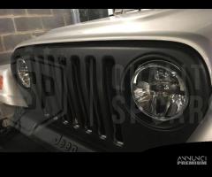 2 FARI LED 7 Pollici PER JEEP CJ Bianco Ghiaccio - 8