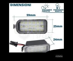 Luci Targa LED Canbus per Jaguar XJ X351 Omologate - 8