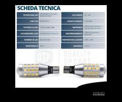 Lampadine RETROMARCIA Led T15 Canbus Luce Bianca